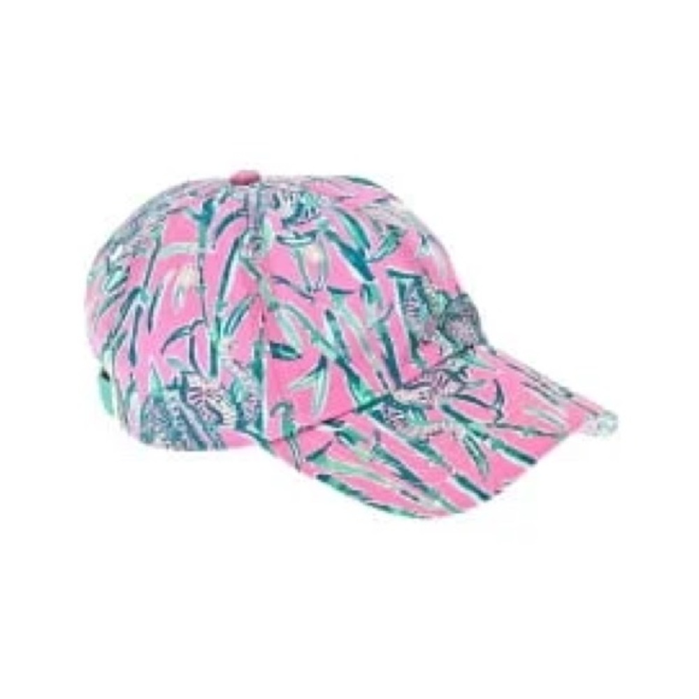 Lilly Pulitzer Pink and Green Kids Cap